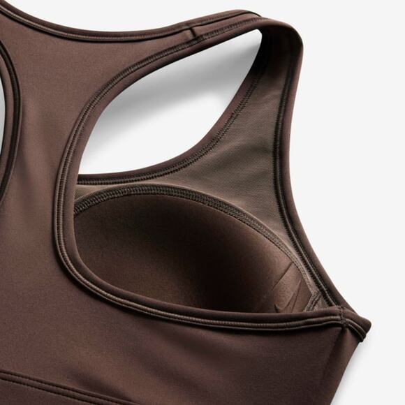 Nike Swoosh Padded Sports Bra | Brown | Size S | NWT - Picture 3 of 9